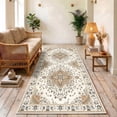 thumbnail image 1 of ICEANT 3'x10' Area Rug, Vintage Boho Runner Rugs for Hallway Kitchen Entryway Doormats, Non-slip Low Pile Carpet Machine Washable, Yellow, 1 of 5