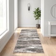thumbnail image 1 of ICEANT 3'x10' Hallway Runner Rugs, Abstract Style Area rug with Non-Slip Backing, Washable Rug for Kitchen Entryway Bedroom Laundry Room, Grey, 1 of 5