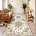 thumbnail image 1 of ICEANT 3'x8' Area Rug, Vintage Boho Runner Rugs for Hallway Kitchen Entryway Doormats, Non-slip Low Pile Carpet Machine Washable, Yellow, 1 of 5