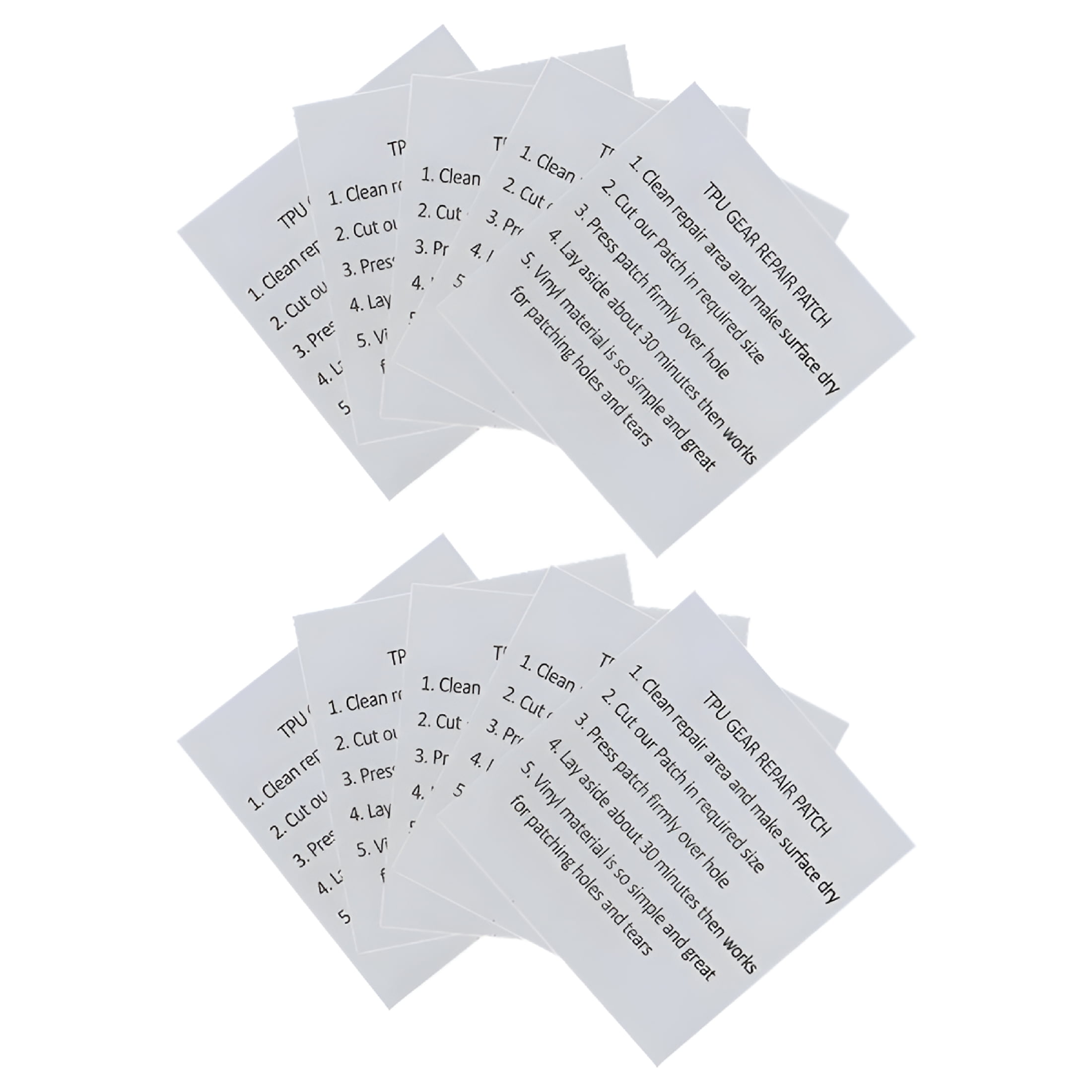 ICERUN 10 Pieces Air Mattress Patch Kit,Transparent TPU Vinyl