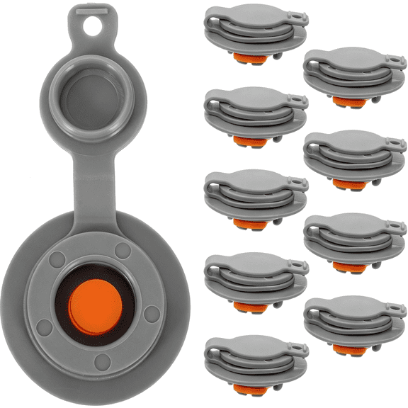 ICERUN 10Pcs Air Valve Replacement for Inflatables Tpu Seal Plug One-Way Check Valve for Inflatable Neck Rest Cushions Loungers Air Pillows Repair Plugs (12Mm)