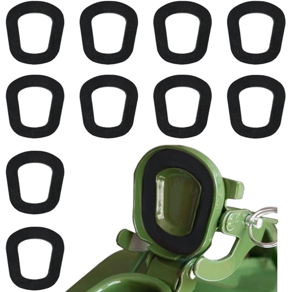 ICERUN 10Pcs Jerry Can Gaskets, 2.111.860.18 Inch Rubber Fuel Can Seal Washers, Gas Can Spout Gaskets Replacement, Universal Car Accessories for 20 Liter Jerry Can Spout (10Set)
