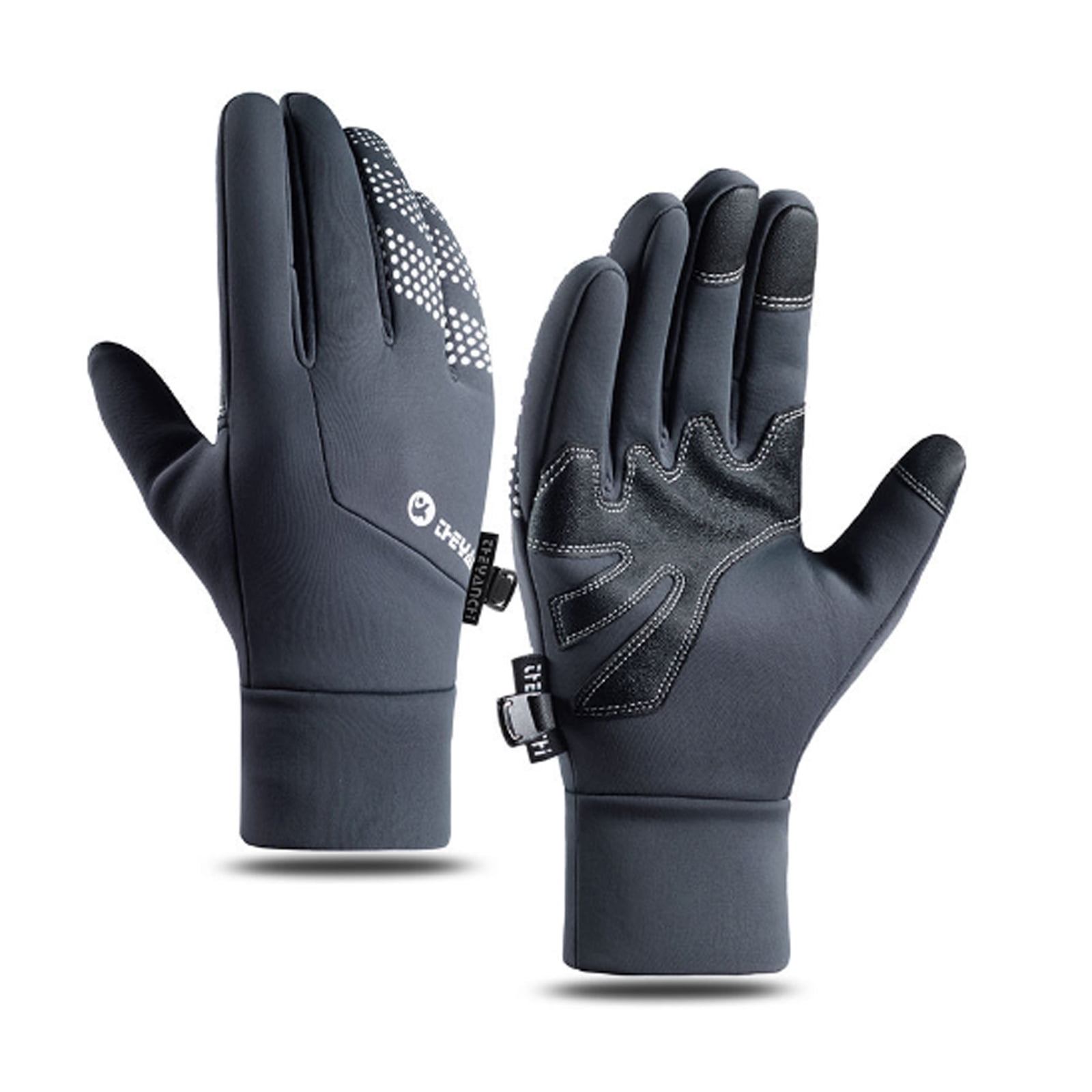 ICERUN 2-Pack Winter Gloves, Fleece-Lined Warm Cycling Gloves, Touch ...
