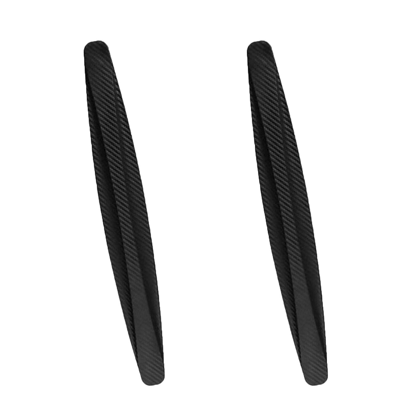 FOURING HIDN 4-Piece Black Bumper Corner Protector Strips - Front & Rear Scratch Guard - FA-075 (17.5" X 2")