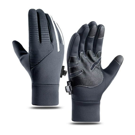 ICERUN 2 Pcs Men's Gloves, Warm Winter Gloves with Soft Fleece, Cycling Gloves, Waterproof Ski Gloves, Touch Screen Driving Gloves, Anti-Slip Durable Design