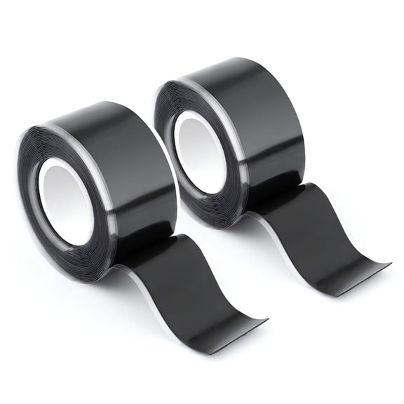 ICERUN 2 Rolls Self Fusing Silicone Tape, 1 Inch x 10ft Waterproof Hose Repair Tape, Rescue Sealing for Plumbing and Cables