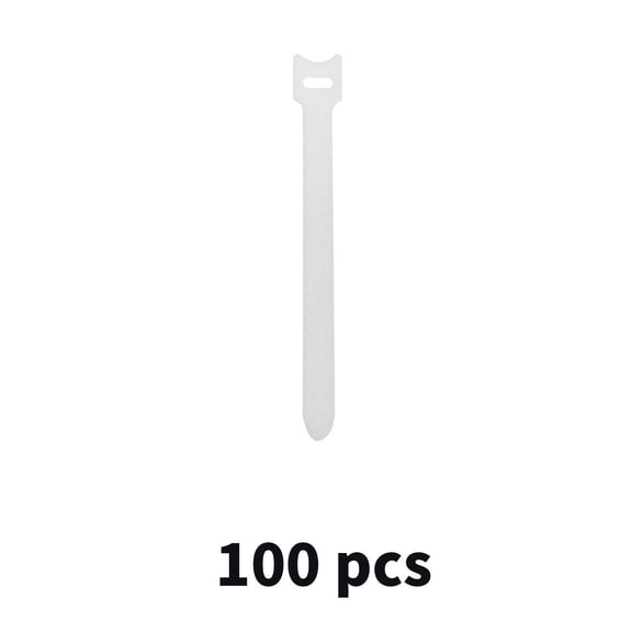ICERUN 2026 New 100Pcs Straps Reusable Patches Quick Replacement Convenient Strips White 0.4*6In for Organization Home Office Cable Management Diy Projects Fastening Storage Solutions