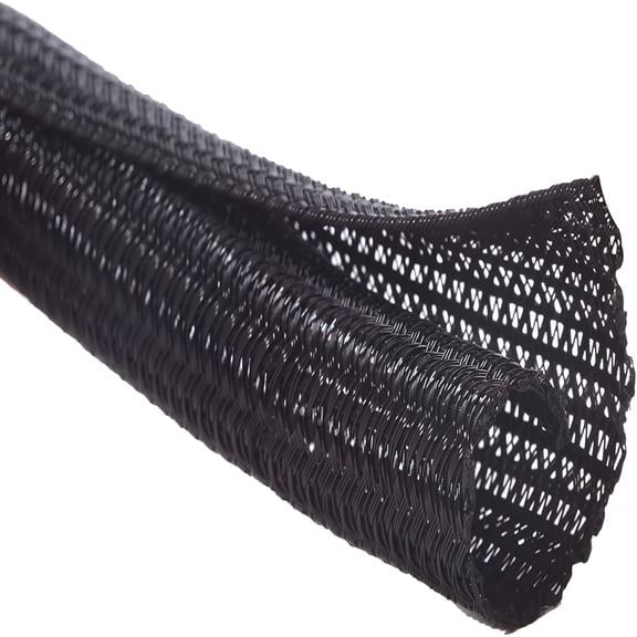 ICERUN 2026 New 10Ft-1/2 Inch Cord Protector Wire Loom Tubing Cable Sleeve Split Sleeving for Usb Cable Power Cord Audio Video Cable Protect Cat From Chewing-Black