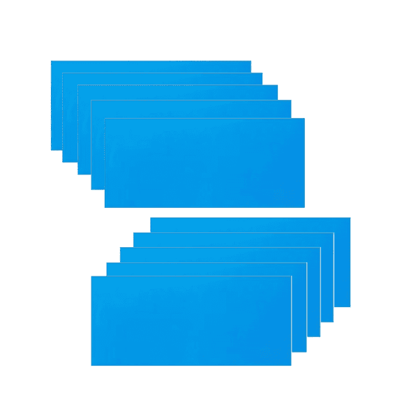 ICERUN 2026 New 10Pcs Fix A Flat Solution Waterproof Repair Patches Efficient Vinyl Repair Kit for Inflatable Boats Air Mattresses Pool Toys Tarps Blue