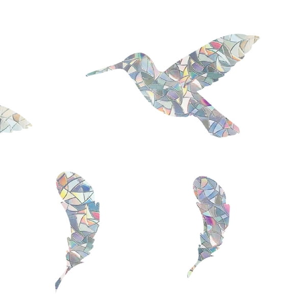ICERUN 2026 New 2 Pcs Window Film Hummingbird Protection Frosted Glass Window Film Easy Installation Eco Friendly Design Window Privacy Film for Home Office Bathroom