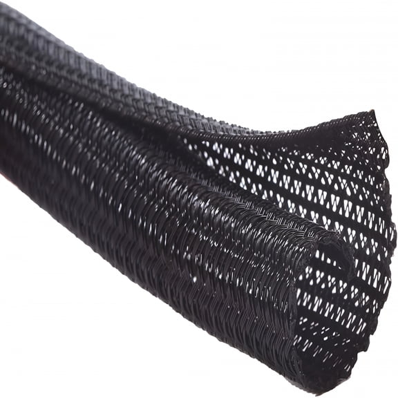 ICERUN 2026 New 25Ft-1/4 Inch Cord Protector Wire Loom Tubing Cable Sleeve Split Sleeving for Usb Cable Power Cord Audio Video Cable Protect Cat From Chewing Cords-Black