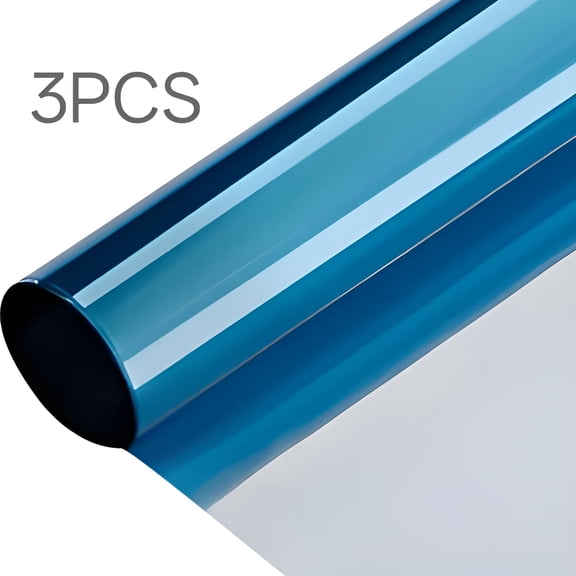 ICERUN 2026 New 3Pcs One Way Privacy Window Film,Static Cling Film Window Film Privacy One Way,One Side Light View One Way Window Film,30cm