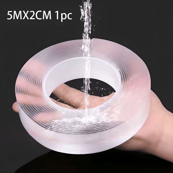 ICERUN 2026 New Super Strong Double Sided Tape Extra Strong Adhesive Non-Slip Waterproof Transparent Tape for Kitchen Bathroom Double Sided Tape for Walls