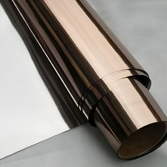 ICERUN 2026 New Window Film One Way Mirror Film Daytime Privacy Static Non-Adhesive Decorative Heat Control Anti Uv Window Tint for Home and Office,Brown,12Inch X 6.5Ft