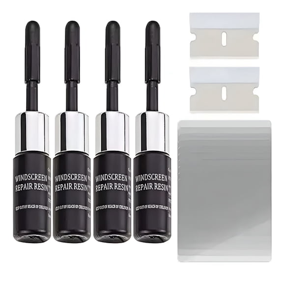 ICERUN 2026 New Windshield Crack Repair Kit,Windshield Repair Kit for Chips and Cracks,Glass Repair Fluid,Glass Repair Kit for Fixing Chips,Cracks,Bulls-Eye and Star-Shape Crack