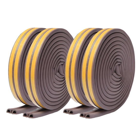 ICERUN 2Pcs Door Stoppers for Bottom of Door,Anti-Aging and Anti-Breakage Door Draft Stopper,Flexible and Non-Deformable Draft Stopper for Bottom of Door,brown