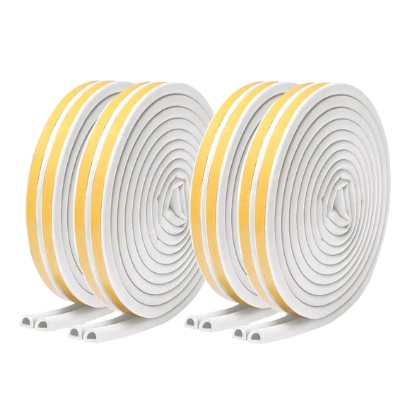 ICERUN 2Pcs Door Stoppers for Bottom of Door,High and Low Temperature Resistance Under Door Draft Stopper,Self-Adhesive Installation Door Draft Stopper,white