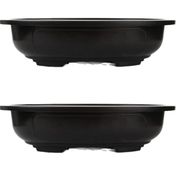 ICERUN 2Pcs Flower Pots Thickened Design Bonsai Pots Ideal for Large Bonsai Nursery Pots