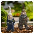 thumbnail image 1 of ICERUN 2Pcs Garden Gnomes,Resin Gnome Elf Garden Decorations,Garden Police Vibe Lawn Ornaments,Style2, 1 of 7