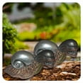 thumbnail image 1 of ICERUN 2Pcs Garden Statues,Resin Red Copper Snail Sculpture Garden Decorations,Alien Head Design Snail Outdoor Statues,Style2, 1 of 7