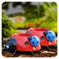 thumbnail image 1 of ICERUN 2Pcs Garden Statues,Resin Red Ladybug Flowerpot Sculpture Yard Decor,Fun Planting Outdoor Decorations for Yard,Style1, 1 of 7