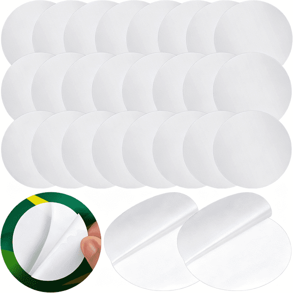 ICERUN 30 Pieces Self-Adhesive Pool Repair Patch Kit Vinyl Plastic Repair Patch Pool Patches for Above Ground Pools Inflatable Boats (6 x 6 cm)