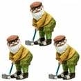 thumbnail image 1 of ICERUN 3Pcs Garden Gnomes,Resin Golf Dwarf Fairy Garden Accessories,Lawn Centerpiece Gnomes Garden Statues for Outside, 1 of 7