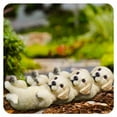 thumbnail image 1 of ICERUN 3Pcs Garden Statues,Resin Little Golden Retriever Sculpture Lawn Ornaments,Fluffy Soft Texture Dog Garden Sculptures, 1 of 7