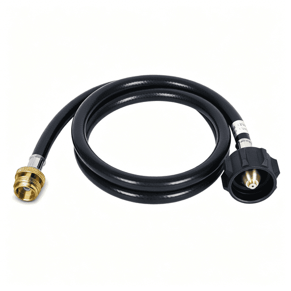 ICERUN 4 Feet Propane Hose Adapter 1Lb to 20Lb Converter,Propane Tank Hose Extension,Qcc1 to 1Lb Fitting&Adapters for Heater,Stove,Grill,Tabletop Fire