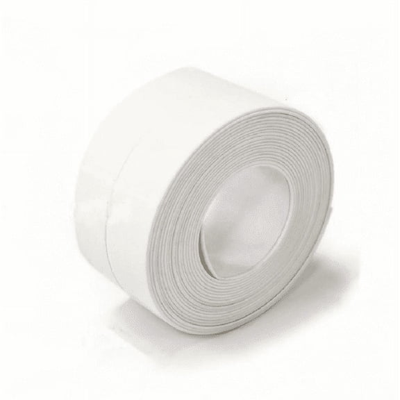 ICERUN 5M Waterproof Caulk Tape, Mold-Resistant PVC Caulking Strip for Bathroom Tub, Shower, Sink, Kitchen Counter, Tile Gaps, Window Edges, and Home Repair