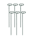 thumbnail image 1 of ICERUN 6Pcs Garden Stakes,Not Easy to Fade Plant Support,Wear Resistant and Corrosion-resistant Plant Sticks Support Tall, 1 of 5