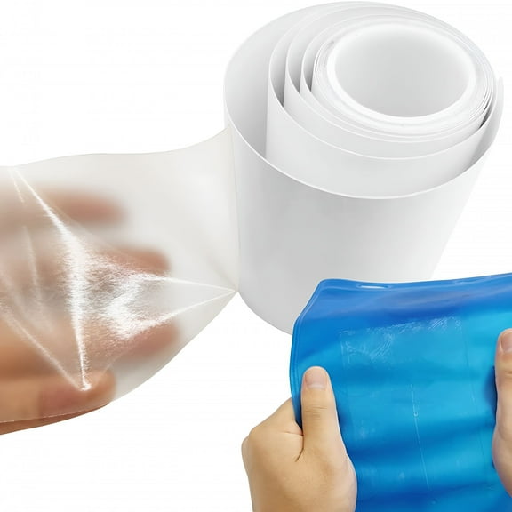 ICERUN 7ft Inflatable Repair Patch Kit for Bounce House,Pool,Tent,Canvas,Canopy,Pool Floats,Air Bed Mattress,3.15 in x 7 ft Roll,Waterproof