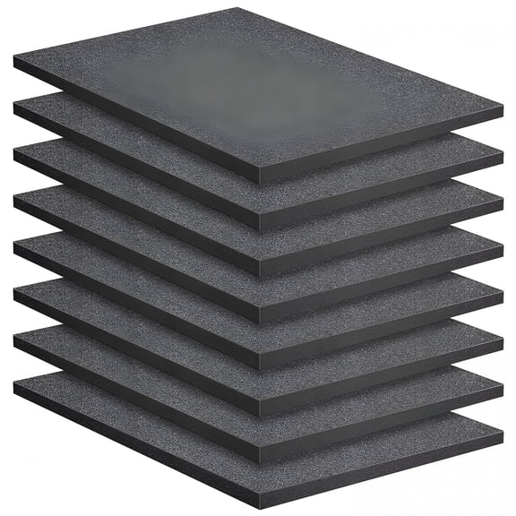 ICERUN 8 Pcs Polyurethane Foam Sheet- 16 X 12 X 1 Inch Cuttable Foam Inserts for Cases- Packing Foam Pads for Toolbox Camera Storage and Crafts