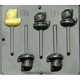thumbnail image 1 of ICERUN 865 Duck Pop Lollipop Chocolate Candy Mold, 1 of 1
