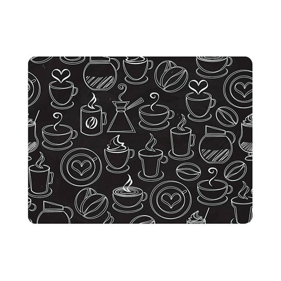 ICERUN Bar Mat,30*40cm Fast Drying Silicone Mats for Kitchen Counter,Anti-Slip Base Heat Resistant Drying Mat,Style1