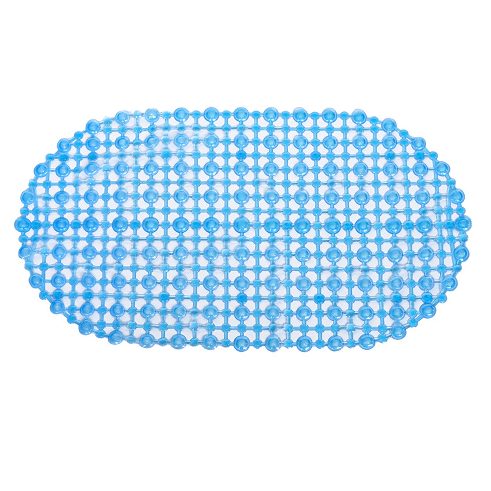 ICERUN Bathtub Mat,Eco-friendly Silicone Bathtub Mat Non Slip with Strong Suction Cups,Blue Tub ...