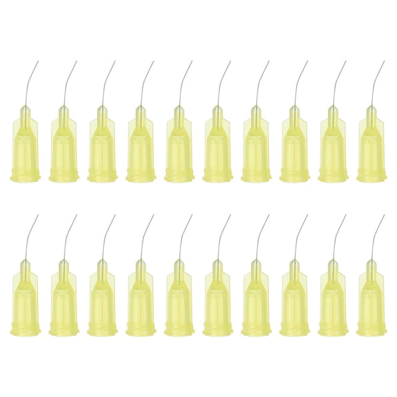 ICERUN Bent Blunt Tip Dispensing Needles, 200 Pcs 0.5 Inch 32G Industrial Liquid Dispenser Needle with Lure Lock