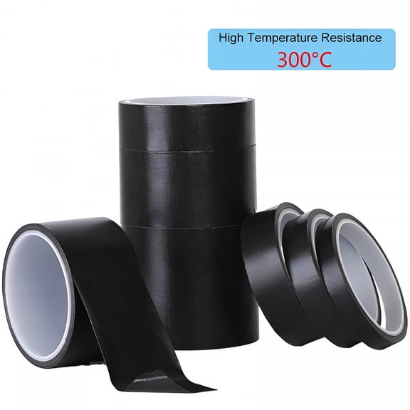 ICERUN Black PTFE Tape High Temperature Resistant 300 Degrees Vacuum Machine Packaging Sealing Insulating Tape 10M/Rolls