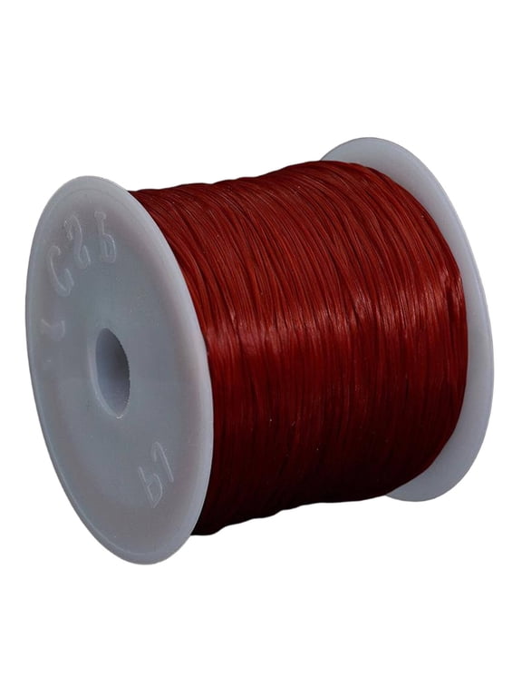 Bracelet String,Smooth Knotting Stretchy Bracelet String,Strong Elastic Stretch Elastic String,Red