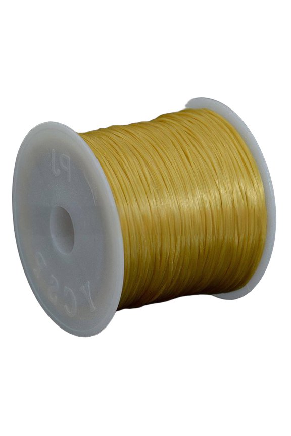 Bracelet String,Strong Stretch Stretchy Bracelet String,No Deformation Elastic String,Yellow
