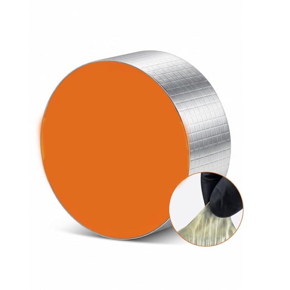 ICERUN Butyl Waterproof Tape with Foil Backing, 2 Inch X16 Feet, Silver | Incredibly Sticky, Puncture-Proof, Weather-Resistant, for Metal, Plastic, Roofing Materials