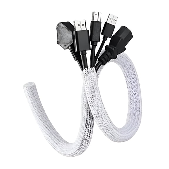 ICERUN Cable Sleeve Cover Pet Chew Resistant Cord Protectors for Home Office Pc Cord Protector Cable Protector