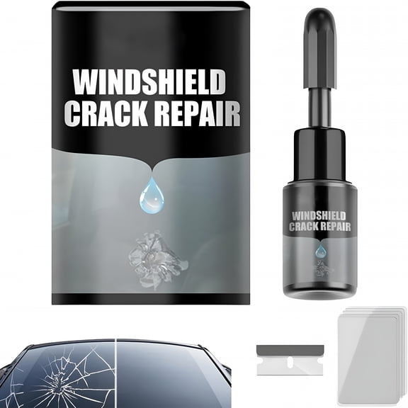 ICERUN Crack Fix Pro Windshield Repair, Car Windshield Crack Repair Fluid, Automotive Glass Repair Fluid, Quick Fix Windshield & Glass Repair Tools for Chips and Cracks