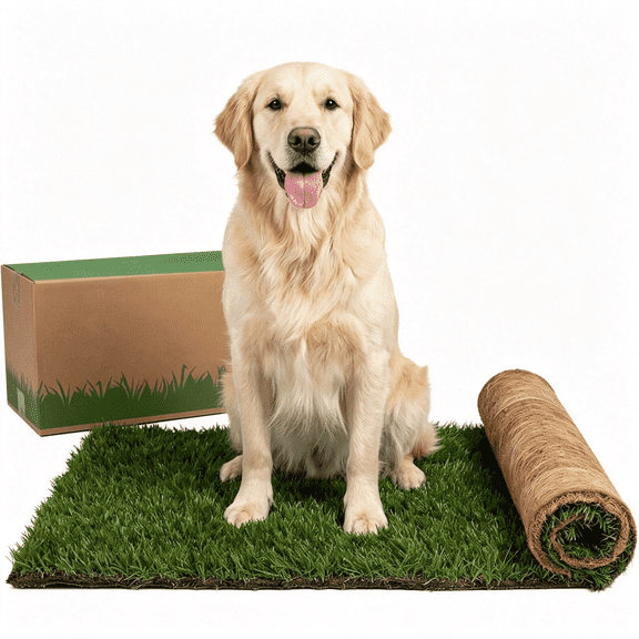 ICERUN Dog Potty-Real Grass-Xlarge Grass Pad for Dogs Potty 24X48"Es