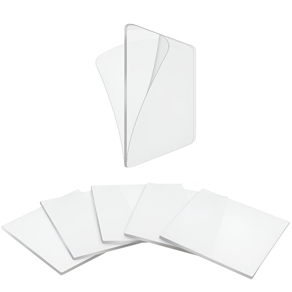 ICERUN Double Sided Mounting Tape Sticker Strong Adhesive No Trace Sticker Gel Tape Clear Industrial Mounting Tape Multipurpose Removable (Squares 2.36In X 2.36In 20Pcs)