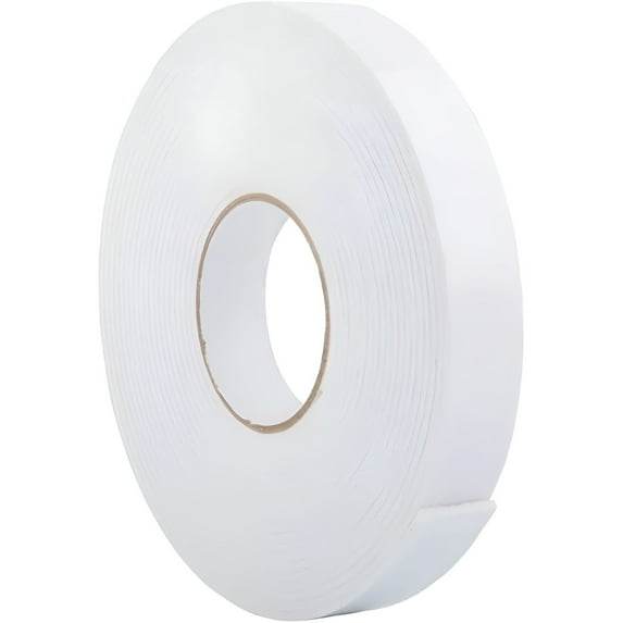ICERUN Double Sided White PE Foam Tape-Outdoor and Indoor Heavy Duty Strong Weatherproof Adhesive Tape for Decorative,Car & Gap Filling Mountings,Home Decor,Office Decor (33 Ft Long,Wide 1.18 in)