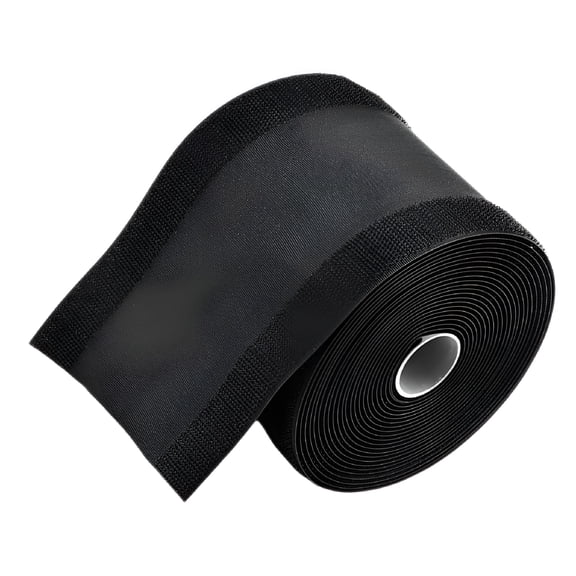 ICERUN Floor Cable Protective Cover Reusable Cord Protector Sticky Wire Sleeve (Black)