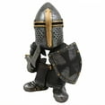 thumbnail image 1 of ICERUN Garden Gnomes,Resin Knight with Cross Shield Sculpture Fairy Garden Accessories,Imitation Metal Look Garden Statues for Outside,Style4, 1 of 7