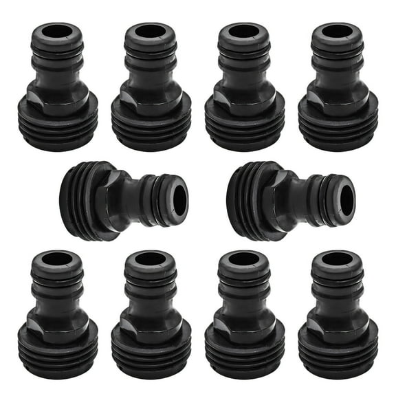 ICERUN Garden Hose Quick Connect Fittings,Sturdy Quick Connect Hose Fittings for Flexzilla Garden Hose,Easy Attach Adapters,10-Pack