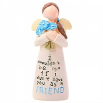 ICERUN Garden Statues,Angel Girl Sculpture Garden Art,Smooth Resin Texture Yard Decorations Outdoor,Style1